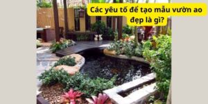 Các yêu tố để tạo mẫu vườn ao đẹp là gì?